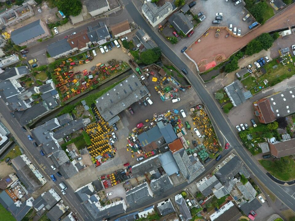 Bird's Eye view of Halse's old premises in Honiton